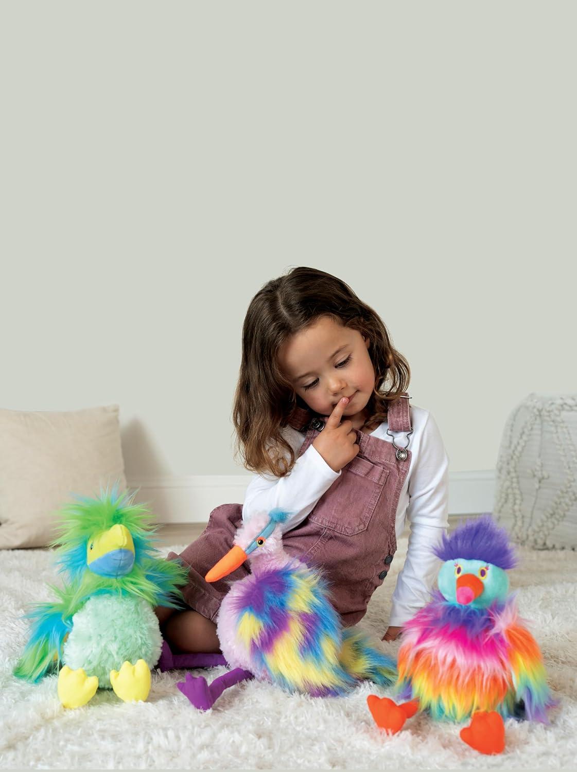 image:imageManhattan Toy Silly Birds Prism 85 Stuffed Animal Plush Bird Toy for Kids