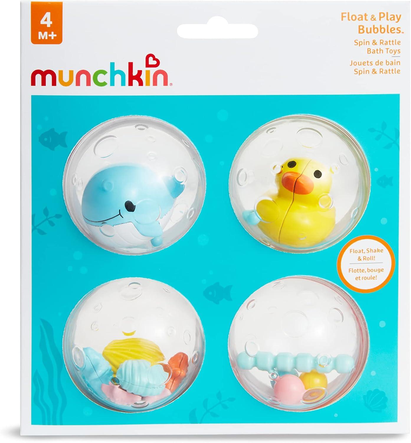 imageMunchkin Jouets flotteurs de bain bulles lot de 4 Multicolore 40 PackFloat and Play