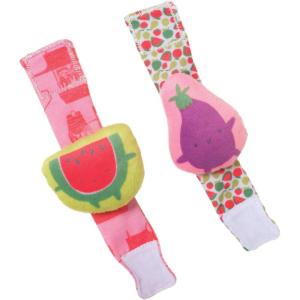 Manhattan Toy – Cahier D&rsquo;activités – Marché de Producteurs – Jouet pour Bébé(Set de hochets pour poignets et pieds)