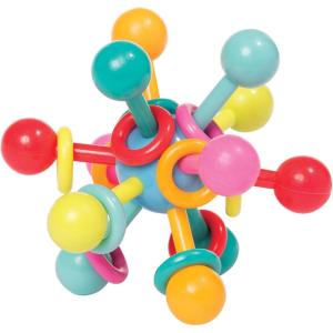 Manhattan Toy Atom Hochet et Anneau de Dentition Activité de préhension Jouet pour bébé