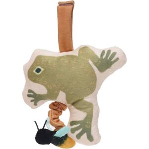 Manhattan Toy Button Bunny Brahm&rsquo;s Lullaby Pull Musical avec Carillon pour bébé et Boucle en Tissu réglable pour Porte-bébés et berceaux(Moderne)