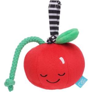 Manhattan Toy Mini-Apple Farm Soft Activity Crinkle Book pour bébé et Tout-Petit avec Miroir Discovery et Anneau de Dentition texturé(Cerise)