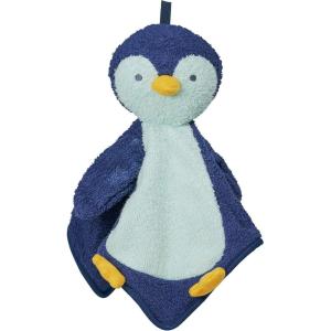 Manhattan Toy Penny Penguin Scrub-a-Dubbie Bathtime Puppet Gant de Toilette pour bébés, Tout-Petits et Enfants(Penny Penguin)