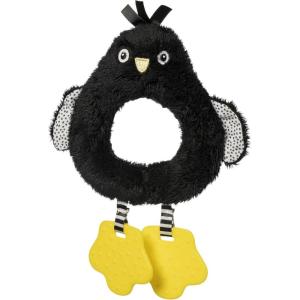 Manhattan Toy Wimmer-Ferguson Penguin Circle Hochet avec dents texturées pour bébé