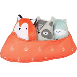 Manhattan Toy Camp Acorn Fox Jouet de dentition et de voyage pour bébé(Peluches canoë et personnages)