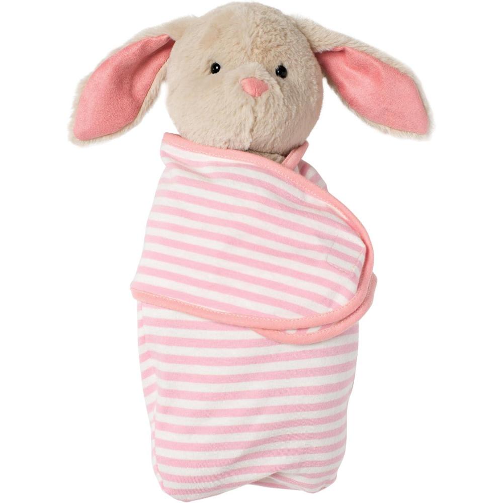 imageManhattan Toy Swaddle Baby Bunny Peluche 2794 cm avec Couverture emmailloterBb lapin