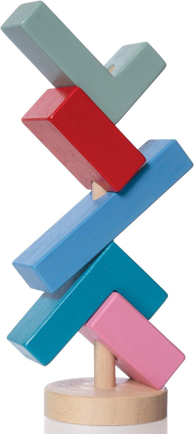 imageManhattan Toy Bam Jouet Empilable en Bois pour Les ToutPetitsBam StackaLacka
