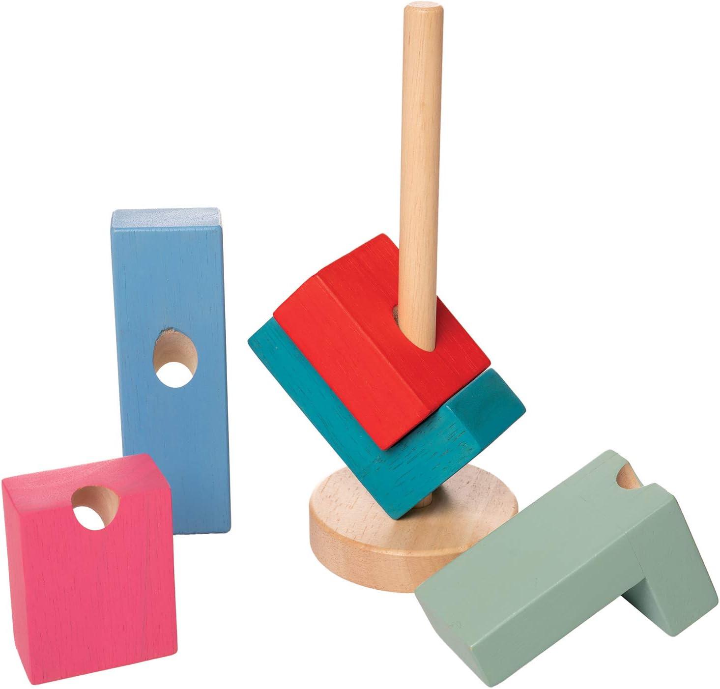 imageManhattan Toy Bam Jouet Empilable en Bois pour Les ToutPetitsBam StackaLacka