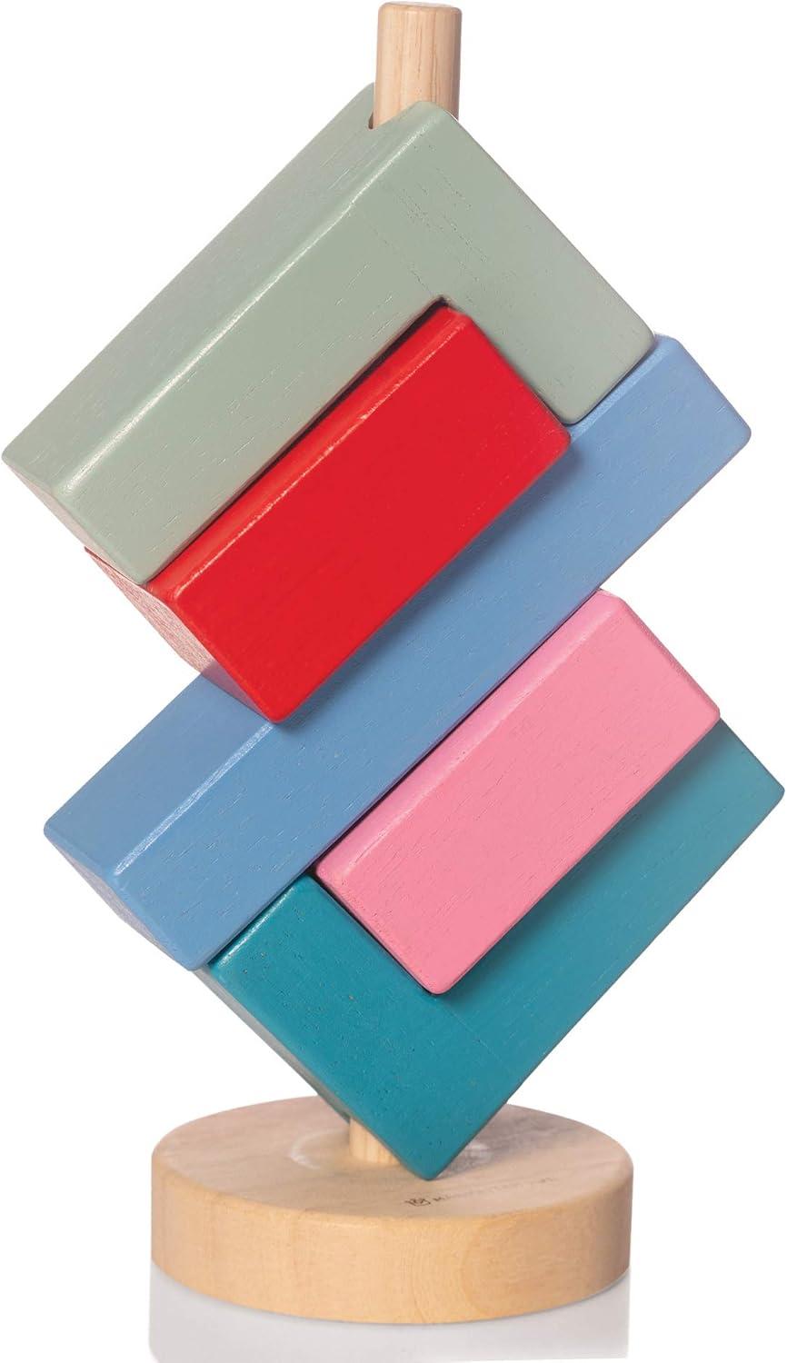 imageManhattan Toy Bam Jouet Empilable en Bois pour Les ToutPetitsBam StackaLacka