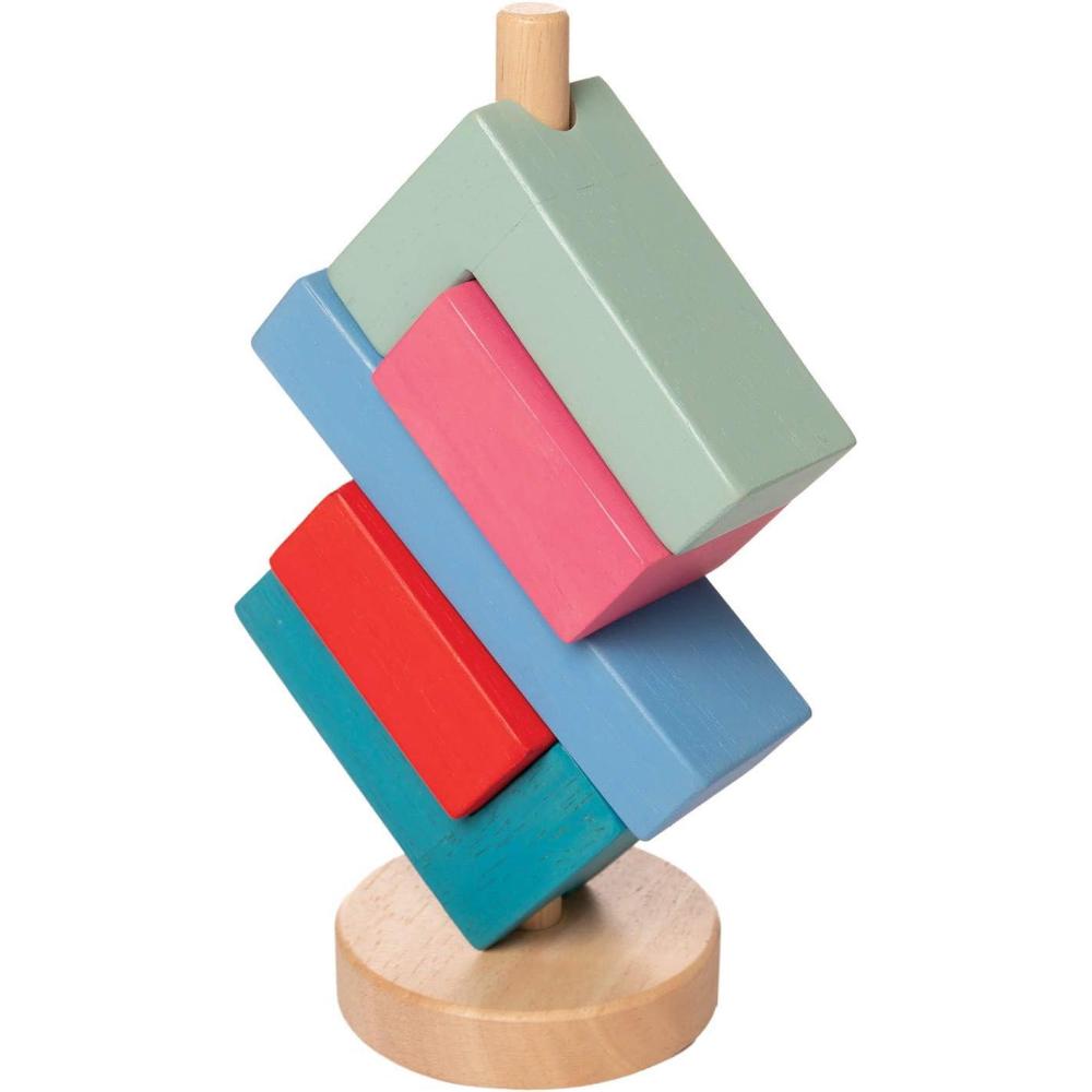 imageManhattan Toy Bam Jouet Empilable en Bois pour Les ToutPetitsBam StackaLacka