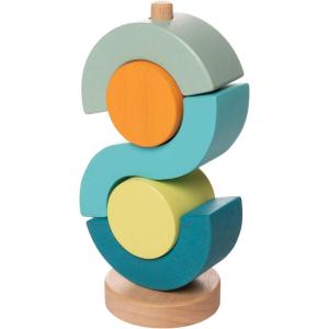 Manhattan Toy Bam Jouet Empilable en Bois pour Les Tout-Petits(Boom Shock-a-Locka)