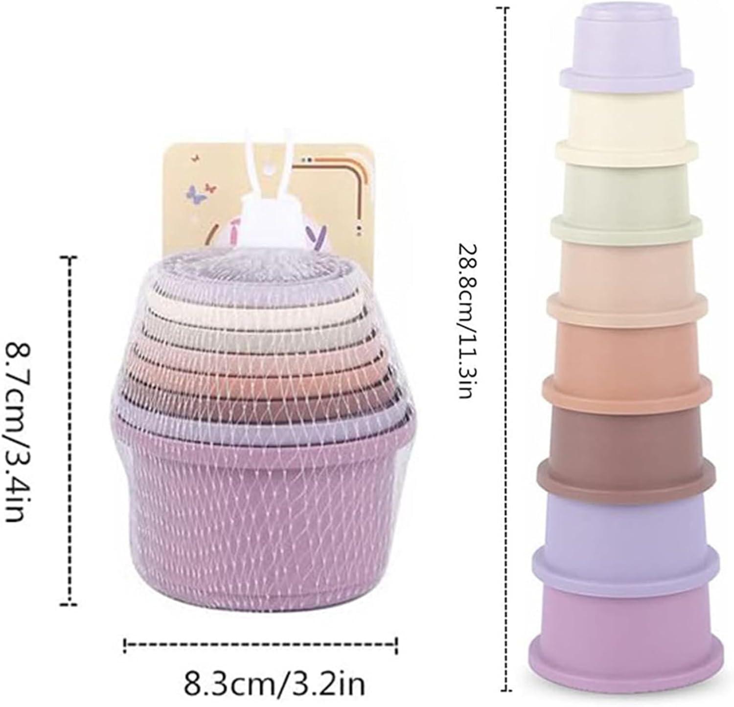 imageLot De 8 Tasses Empilables De Lapin Jouets De Lapin Empilables pour Cacher De La Nourriture Et Samuser Multicolore Jouet De Tasses NidificationConvient Aux Hamsters Lapins Cochons DInde