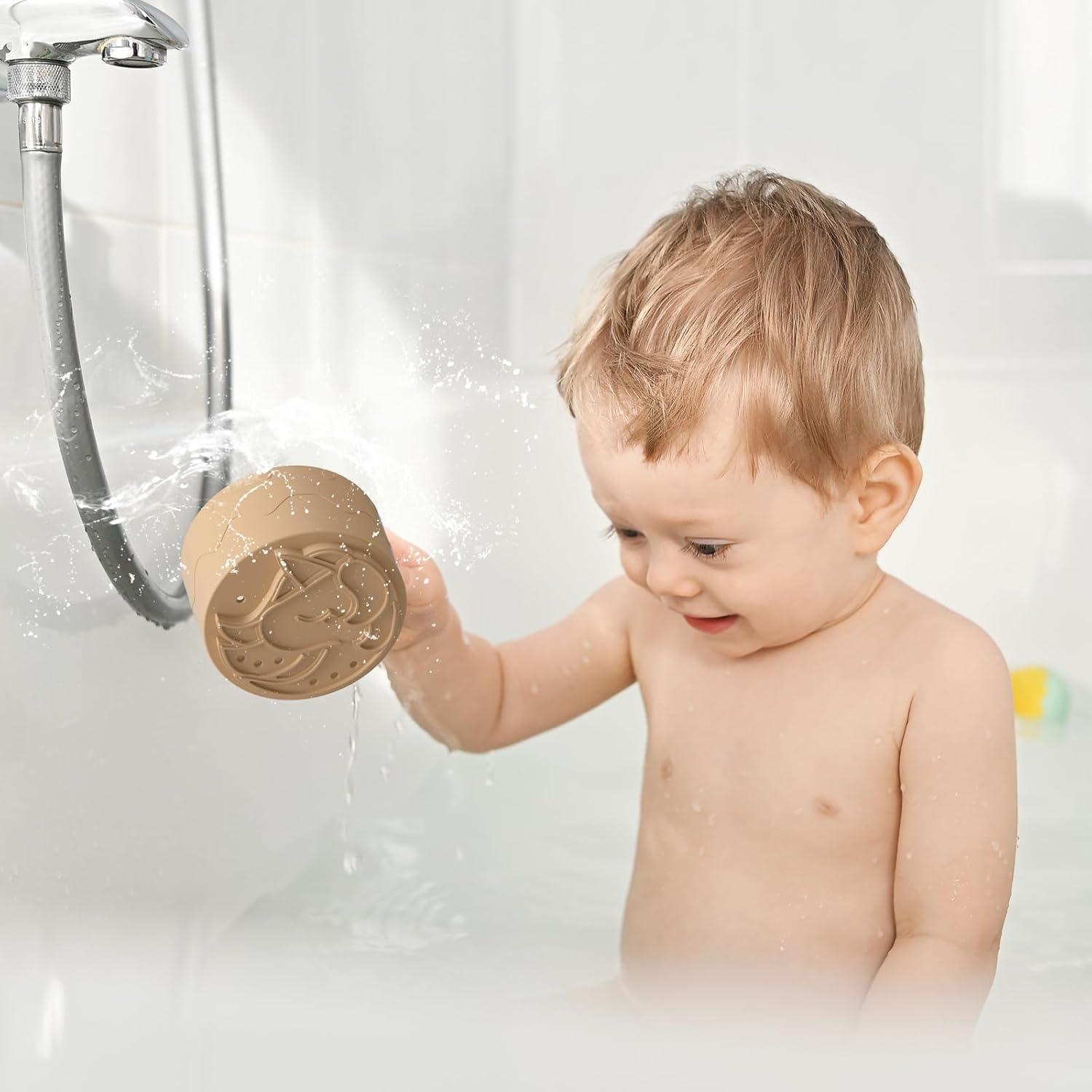 imageLot de 9 Jouet Tasses Empilable pour bb 12 18 Mois ducatif Enfant Construction Jeux Jouets de Bain pour Dvelopper La Motricit Fine et Couleurs ampamp Nombres Cadeau pour 6 Mois Garons Filles