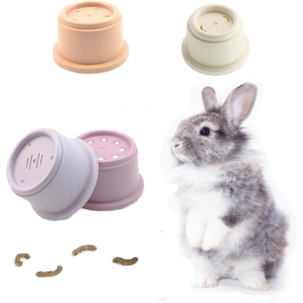 imageLot De 8 Tasses Empilables De Lapin Jouets De Lapin Empilables pour Cacher De La Nourriture Et Samuser Multicolore Jouet De Tasses NidificationConvient Aux Hamsters Lapins Cochons DInde