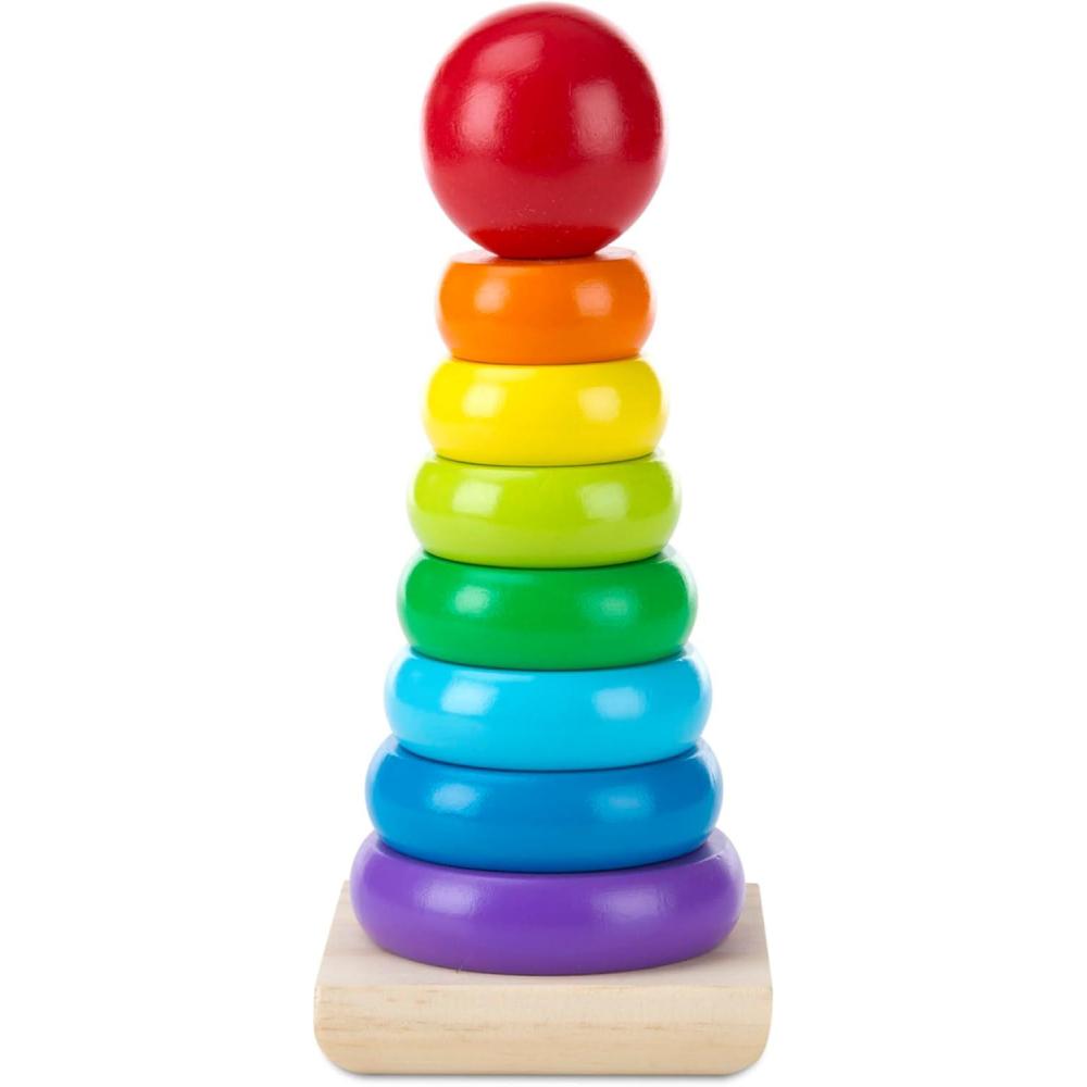 imageMelissa ampamp Doug Empileur De Formes ArcenCiel 8 Pices Jeu dEveil Jeu de Motricit CasseTte Puzzle Enfant Jouet en Bois Jouet Montessori 1 an Cadeau Enfant 1 an Et Empileur Arcenciel