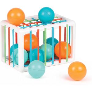 Ludi – Baby Hand Spinners – Jouets rotatifs à Ventouse – Jouet d&rsquo;éveil et de Bain pour bébé – Dès 10 Mois(Cube de manipulation)