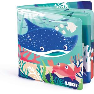 Ludi – Livre De Bain Magique – 12 Animaux Marins Et Coraux – À Décourvrir Au Contact De l&rsquo;eau – Dès 10 Mois – Découverte, Motricité Fine Et Réflexion – Thème Marin(Livre Magique)