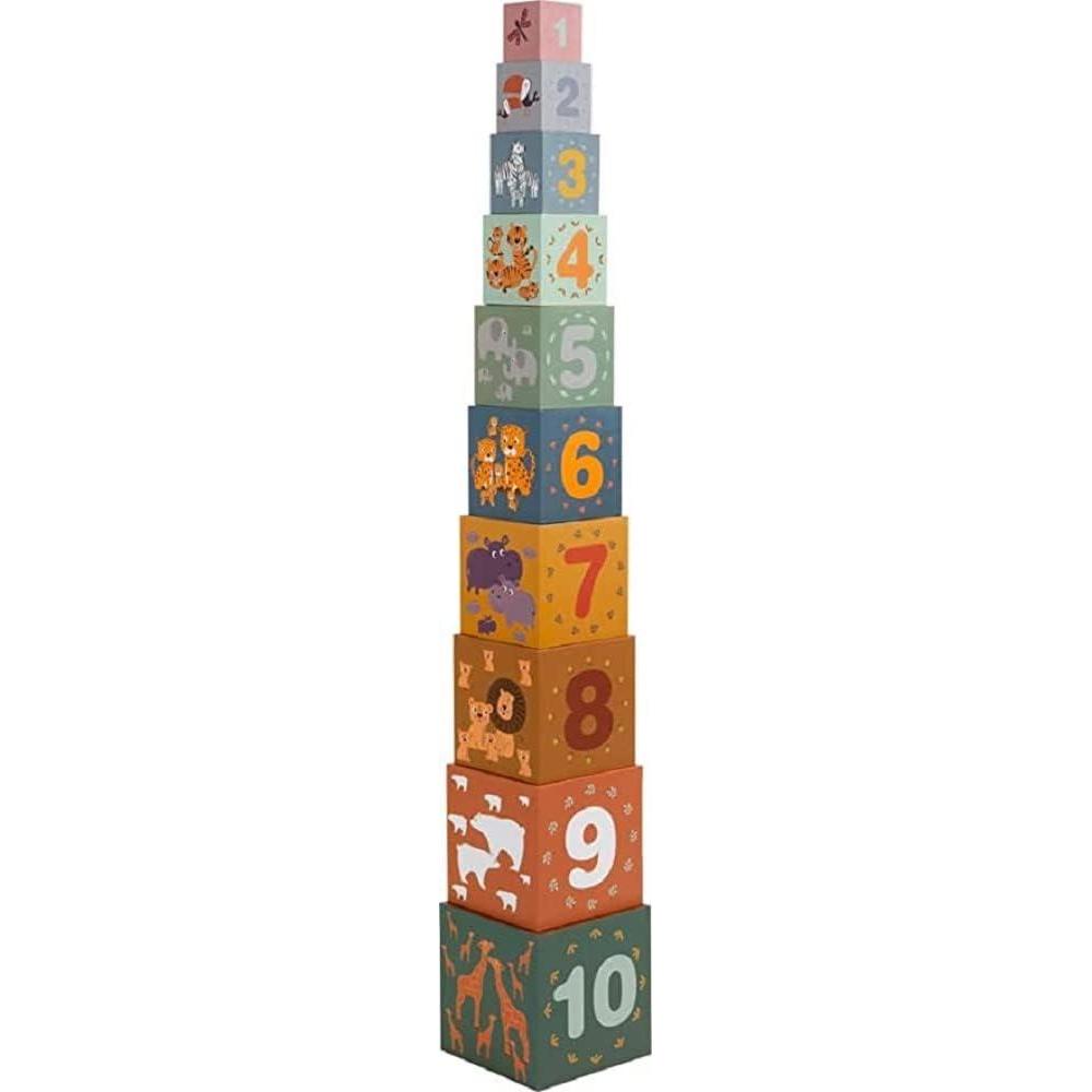 imagesmall foot Cubes empiler Safari jouet de motricit trier empiler et compter pour enfants ds 1 an 11957