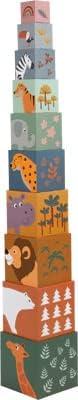 imagesmall foot Cubes empiler Safari jouet de motricit trier empiler et compter pour enfants ds 1 an 11957