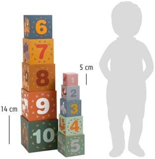 imagesmall foot Cubes empiler Safari jouet de motricit trier empiler et compter pour enfants ds 1 an 11957