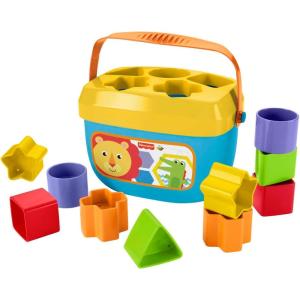 Fisher-Price Mon Trieur de Formes jouet bébé, boite avec 10 blocs, pour apprendre à trier et à empiler, couleurs vives, 6 mois et plus, FFC84(Mes Premiers Blocs)