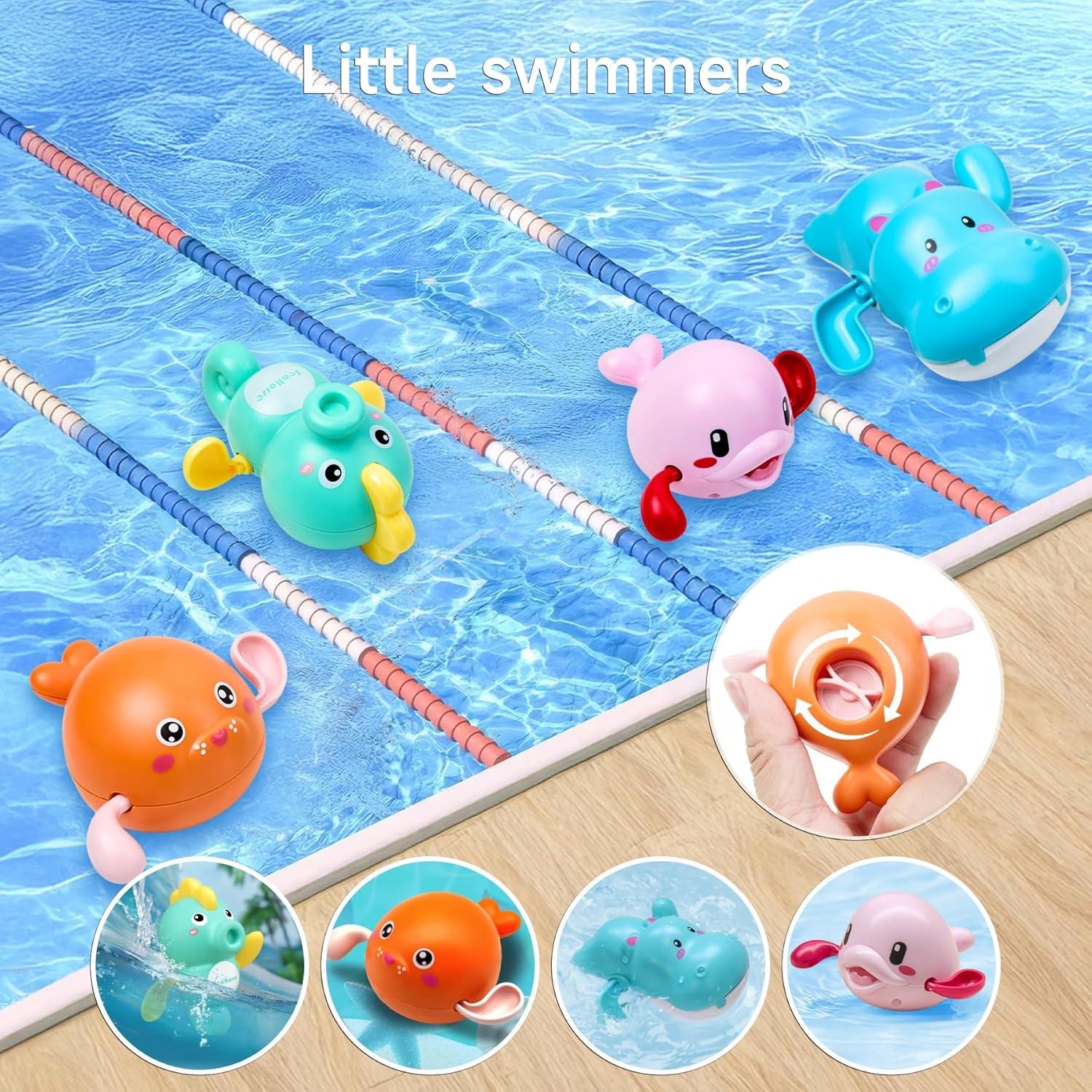 image:imageOR OR TU Jouets de Bain pour Bb Jouet de Bain Rotatif avec ventouses Jouet de Bain remonter Jouet de Bain pour bb Jouet de Douche Jouet de Natation