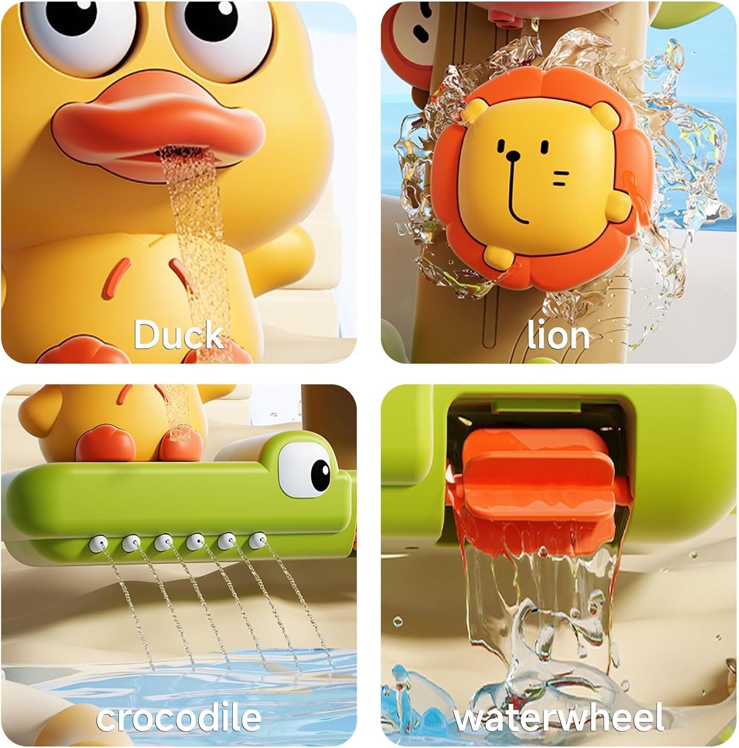 image:imageOR OR TU Jouets de Bain pour Bb Jouet de Bain Rotatif avec ventouses Jouet de Bain remonter Jouet de Bain pour bb Jouet de Douche Jouet de Natation