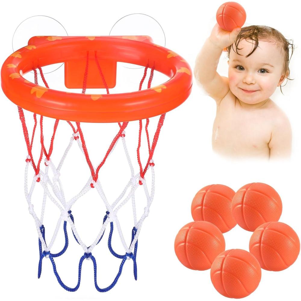 image:imageJouet de bain pour bb5 balles sans trouspanier de basket forte ventouseJouet de bain pour toutpetits ou enfantsgarons ou fillesEnsemble de jouets pour salonsalle de bain chambre coucher
