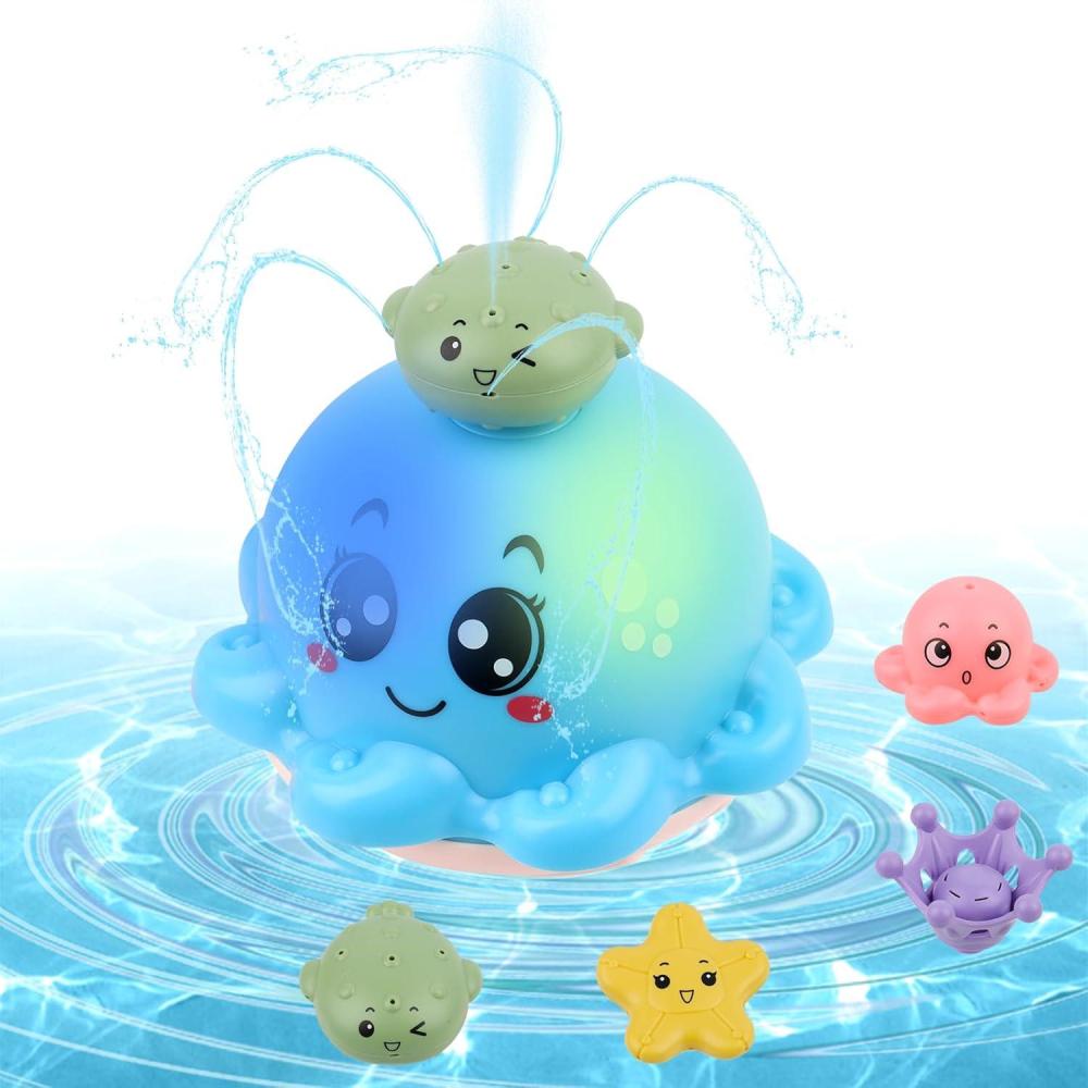 image:imageJouets de Bain Bb Jeux de Bain pour Bebe Enfant 1 2 3 4 AnsJouets de Bain Lumineux pour Bb Jouet dArroseur deau PoissonJeu deau Poulpe de  Jet avec LED pour Les EnfantsPiccolo Toy Only
