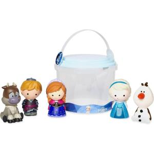 Disney Store Official Jouets pour Le Bain Disney Pixar Cars, 5 pcs, Le kit pour Enfants Contient Flash McQueen, Martin, Red, Shérif et Sergent, Convient aux 6 Mois et Plus(La Reine des Neiges)