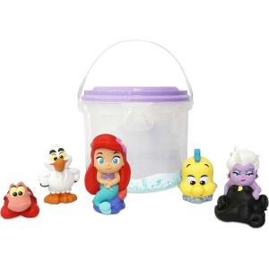 Disney Store Official Jouets pour Le Bain Disney Pixar Cars, 5 pcs, Le kit pour Enfants Contient Flash McQueen, Martin, Red, Shérif et Sergent, Convient aux 6 Mois et Plus(La Petite Sirène)
